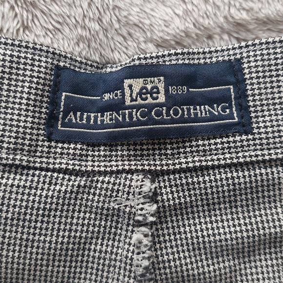 Vtg 80s Lee Riders Women's USA Houndstooth Pleated High Waisted Pants | 26x29.5 - Picture 2 of 13